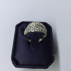 Dazzling Crystal-Studded Women's Ring